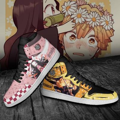 China Fashion Trend DIY Anime Fan Sneakers Zenitsu Men's Women's Basketball Shoes Custom Trainers Sports Shoes for sale