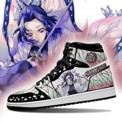 China Fashion Trend DIY Anime Fan Shinobu Kocho Mens Womens Basketball Sneakers Shoes Custom Trainers Sports Shoes for sale