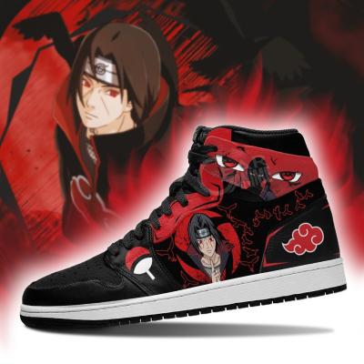 China Fashion DIY trend Anime fan sneakers itachi jutsu akatsuki mens womens basketball shoes trainers custom made sports shoes for sale