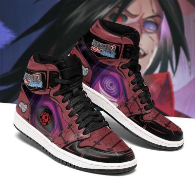 China Fashion trend DIY anime fan sneakers mangekyou madara mens womens basketball shoes trainers custom made sports shoes for sale