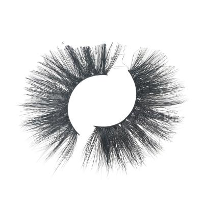 China 2021 Factory Wholesale Price Natural Real Mink Long Strip Lashes Eyelash With Customize Own Brand Box for sale