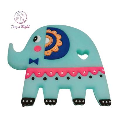 China For Teeth Grinding Grade BPA Free Silicone Premium Elephant Teething Toy For Baby MY08K011 for sale