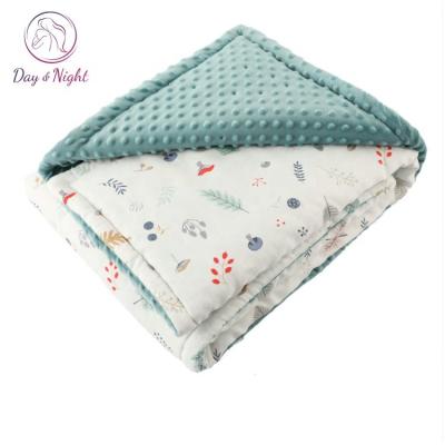 China Breathable Soft Anti-bacteria Baby Blanket Polyester Cotton Blankets For Kids MY08L020 for sale