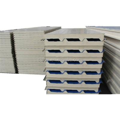 China 2016 Popular Prefab Metal Houses Roof Sandwich Panel PU poliuretan sandwich panel for sale