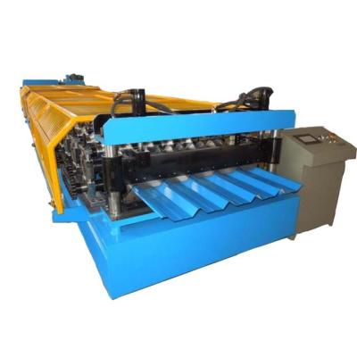 China Construction worksÂ   Customized 686 840 trapezium steel galvanized aluminum ibr roof sheet roll forming making machine for sale