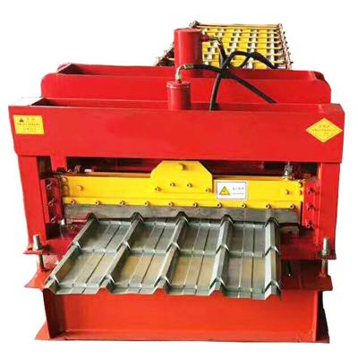 China Metal Glazed Steel Profile Galvanized Roofing Sheet Tile Construction Roll Forming Machine For Sale for sale