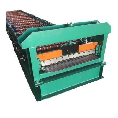 China Hotels Roof Use Corrugated Profile Steel Roofing Sheet Roll Forming Machine Single Layer Roofing Tile Making Machine for sale