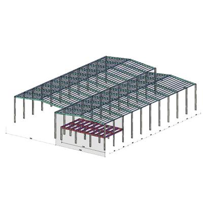 China Prefab House Design Structural Steel Construction Warehouse / Warehouse / Building Construction / Workshop Prefab Steel Structure Building for sale