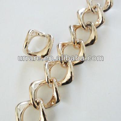 China China Wholesale Rose Gold 31*33mm Square Twist Chain Links WSS8463-3 for sale