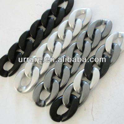 China 2013 Acrylic Popular Flat Curb Linked Chain Necklace for sale