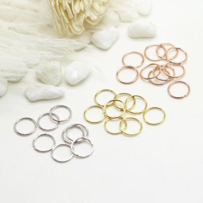 China METAL 14K Gold Filled Metal Copper Split Rings For Pearl Accessories for sale