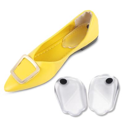 China SILICONE HEEL PAD CUSHIONS Protect Transparent Heel Arch Foot Massage Protection Palm Silica Gel Heel Insoles Running Cushion for sale