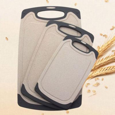 China Vegetable Wheat Straw Cutting Boards New Disposable Kitchen Material Biodegradable Meat Cutting Plates for sale