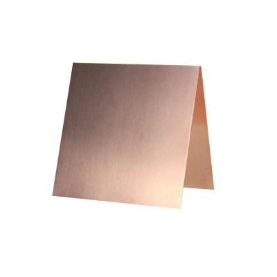 China Industrial 99.9% Purity High Quality Copper Sheet Price for sale