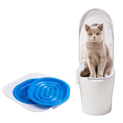 China Sustainable Hot Selling Litter Trays Cat Training Kit Pet Toilet Training Seats For Cats Teach Cat To Use The Toilet for sale