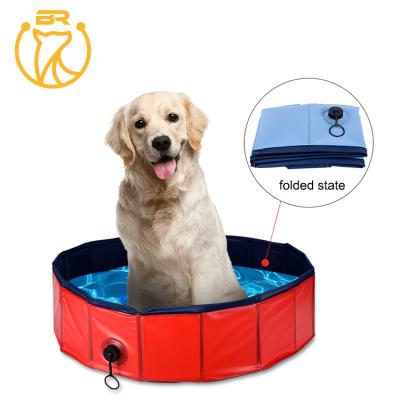 China Sustainable Portable Collapsible Pet Bath Swimming Pool Dog And Cat Leak Proof Tubs for sale