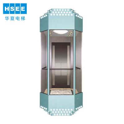 China Hotel Elevator Guided Panoramic Elevator Lift with Cheap Price for sale