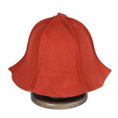 China New Comfy High Quality 100% Wool Felt Color Bucket Hats Autumn Winter Fedora Caps Women Vintage Solid for sale