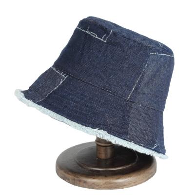 China Warm Wholesale High Quality Vintage Cotton Split Joint Outdoor Fisher Man Caps Lady And Women Bucket Hats for sale