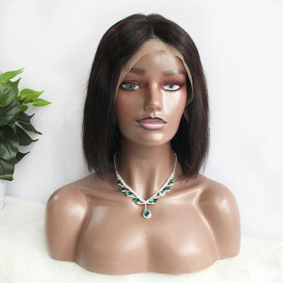 China Wholesale 180% Density Wig Silky Straight Wave Cuticle Aligned Hair Short Bob Wigs 13x4 Lace Front 4x4 Closure Bob Wigs For Black Women for sale