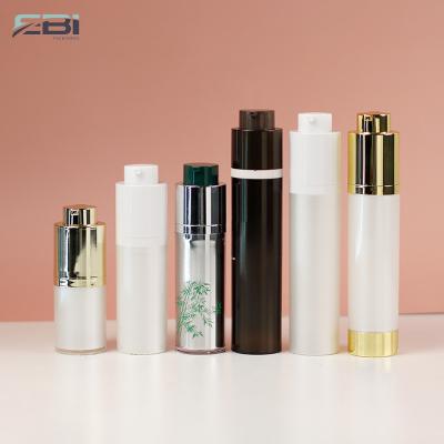 China Custom Printed Airless Cosmetic Twist Lotion Pump Bottle 5ml 10ml 15ml 30ml 50ml 100ml 150ml 200ml for sale