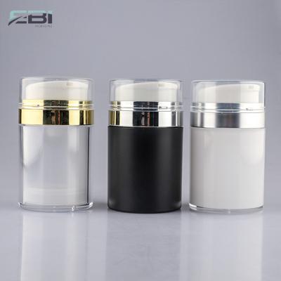 China Custom Cosmetic 1oz 1.67oz 15g 30g 50g Airless Body Lotion Pump Bottle Cream Container for sale