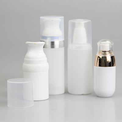 China Custom Logo Shape Cosmetic Packaging 100ml White Detergent Bottle Plastic Container For Makeup Remover for sale