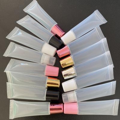 China 3ml Cosmetics 5ml 7ml 8ml 10ml 15ml Wholesale Custom Ptivate Brand Empty Squeeze Clear Lip Gloss Tube Squeeze Tube for sale