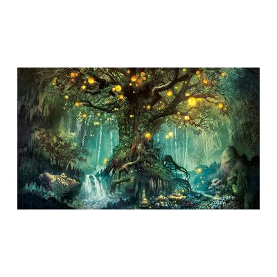 China KOREAN Advanced Landscape Animals Night Sky Decoration Contemporary Wall Art Oil Canvas Painting for sale