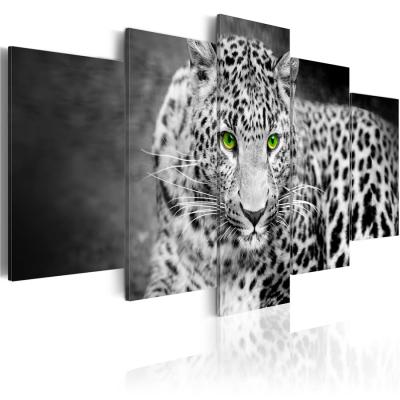 China New Fashion Classical/Postmodern African Animal Cheetah Wall Art Canvas Painting 5Pcs Modern Home Decoration,Choose Color and Size for sale