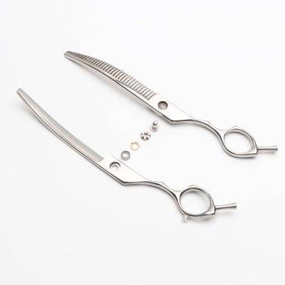 China Amazon Sustainable Best Selling 7.5 Inch 35tooth Tool Chunker Shear Pet Grooming Scissors Curved Chunker for sale