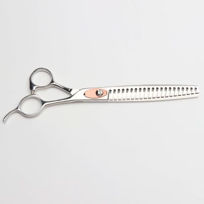 China Sustainable new design handmade chunker scissors 7.5 inch 21tooth 440C chunker shear groomer for sale