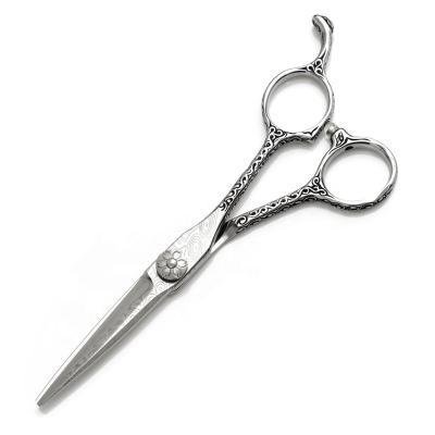 China Sustainable Hot Selling Professional Amazon Damascus Style Salon Hair Cutting Scissors 5.5 Inch for sale