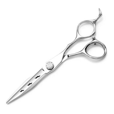 China Factory direct sale viable professional design hollow hair cutting hairdressing scissors hair shear for sale