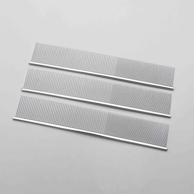 China Sustainable Pet Product Dispenser Pet Hair Comb Pet Grooming Stainless Steel Comb for sale