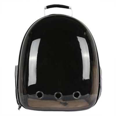 China Viable New Design Transparent Design Dogs And Cats Travel Visit Outside Carrier Bag Breathable Pet Backpack for sale