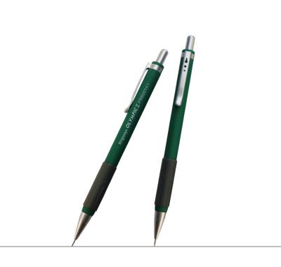 China Custom Green Plastic Mechanical Pencil 0.5mm 0.7mm 0.9mm With Eraser With Rubber Coating Mechanical Pencil for sale