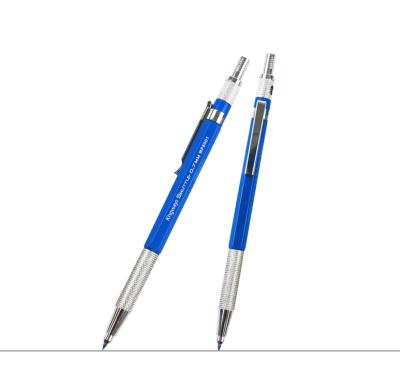 China Custom Blue Metal Color Metal Mechanical Pencil 0.3mm 0.5mm 0.7mm 0.9mm Mechanical Drawing Pencil 2.0mm With Eraser for sale