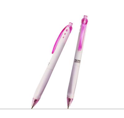 China Normal custom pink color Gelpen 0.5mm 0.7mm 1.0mm with fast colorful toner gel ink with soft handle gelpen for sale