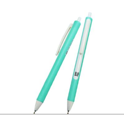 China Desktop Gelpen Normal Green 0.5mm 0.7mm 1.0mm With Quickly Colorful Toner Gel Ink With Soft Area TPR Gelpen Long Handle for sale