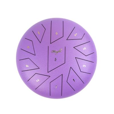 China Steel Tongue Drum Percussion Instrument 10 11 Inch Steel Notes for sale