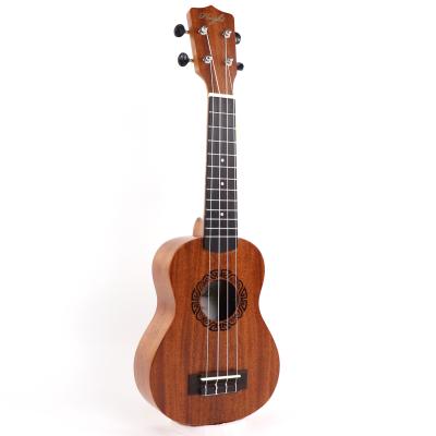 China China factory 23inch mahogany wood laminated mahogany wood ukulele for OEM wholesale for sale