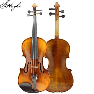 China First Class Solid High End Solid Spruce Wood Fir Violin With Artificial Flame for sale