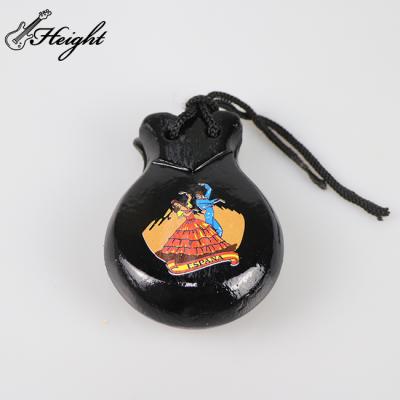 China Professional Wooden Cylindrical Wooden Spanish Castanets Wholesale for sale