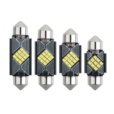 China QIDEWIN Scallop 2016 9smd 12smd Car Led Bulb Interior Dome Lamp Auto License Light Trunk Lights Universal 12V for sale