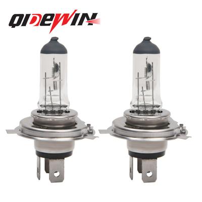 China QIDEWIN Car Halogen Bulb h4 60/55w 100/90w 12v 24v Halogen Bulb Blue White Yellow Universal for sale