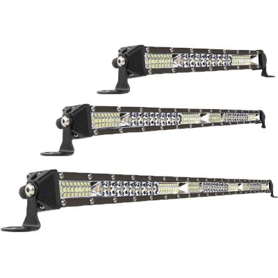 China Aluminum Car 4x4 Truck SUV Offroad Led Spot Flood 10 20 Bar 12v 24v Mini Led Driving Work Light 30 Inch Single Row Led Light Bars for sale