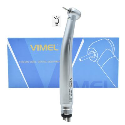 China High Quality Dental Triple Turbina LED Metal Water Jet 4 Hole M4 Standard High Speed ​​E-Generator Push Button Handpiece for sale