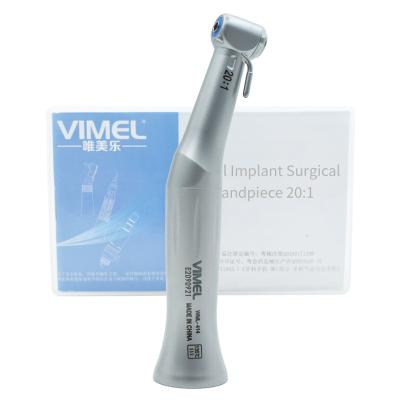 China Metal Dental 20:1 Air Turbine Handpiece 40000 RPM External Irrigation System Against Angle 4 Holes Push Button for sale