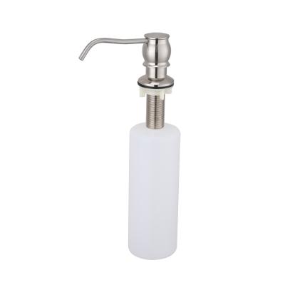 China Modern Kitchen Clear Plastic Soap Bottles With Copper Pump Hand Liquid Soap Dispensers for sale